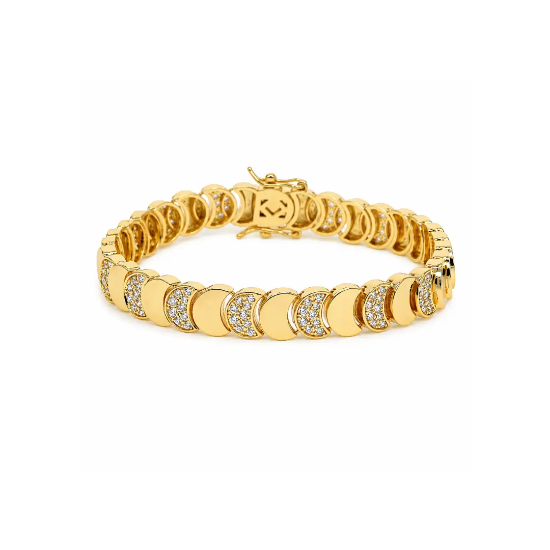 Crescent Glow Bracelet ( Gold )