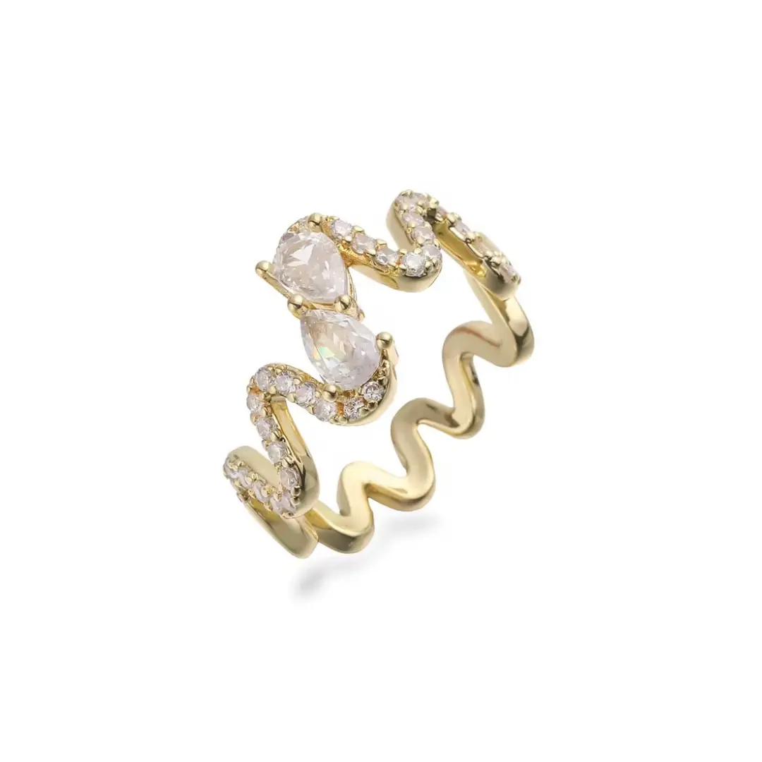 Waves Ring ( Gold )